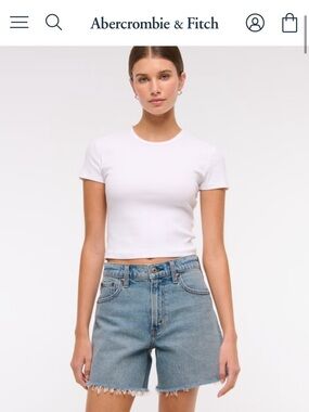 Abercrombie High Rise Dad Short Curve Love